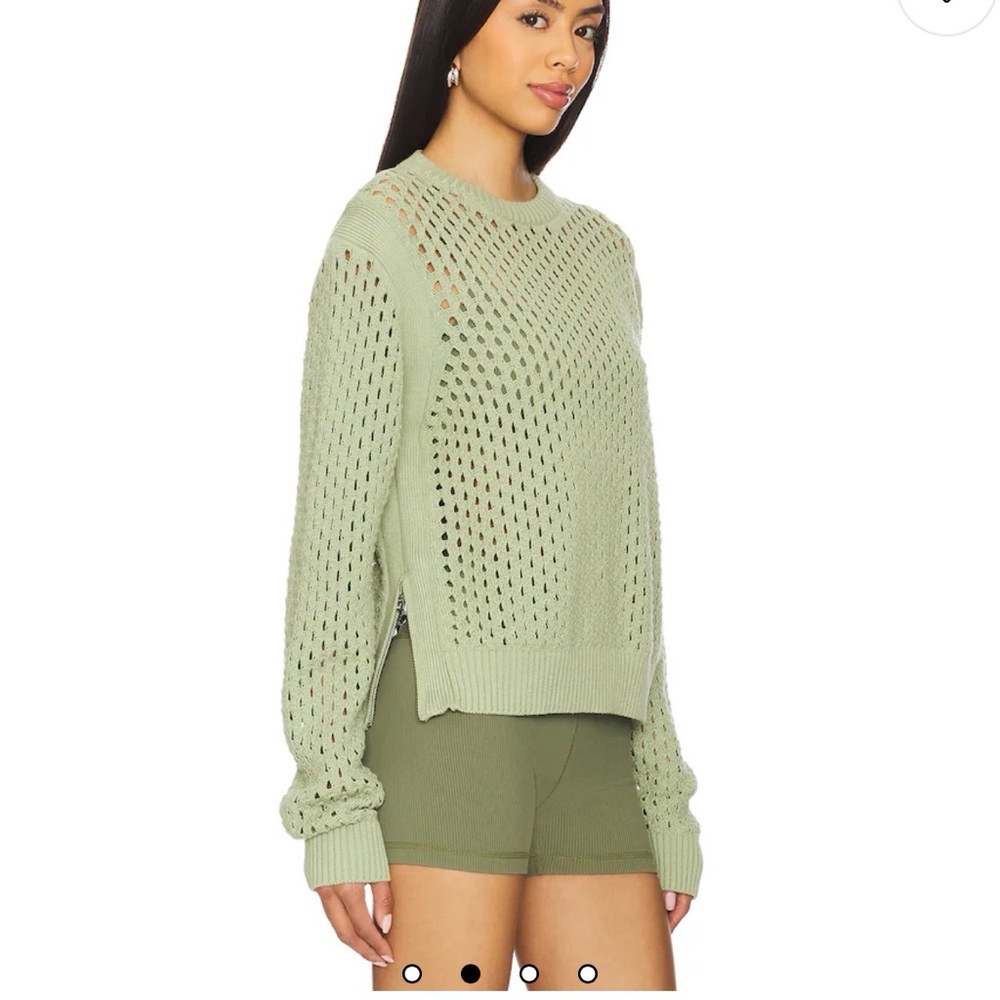 Varley Hains Knit Sweater in Snow Sage - Picture 3 of 9
